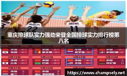 重庆排球队实力强劲荣登全国排球实力排行榜第八名